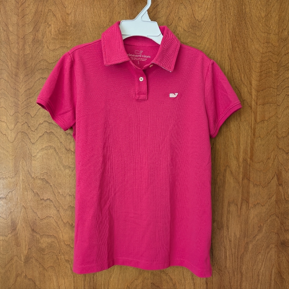 Vineyard Vines Pink Performance Polo